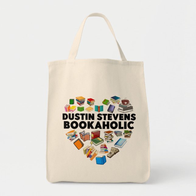 Bolso De Tela Dustin Stevens Bookaholic (Frente)