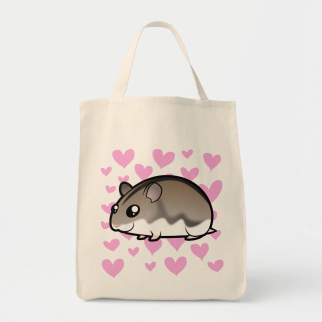 Bolso De Tela Dwarf Hamster Love (Frente)