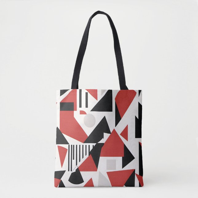 Bolso De Tela Dynamic Geometric Abstraction (Anverso)