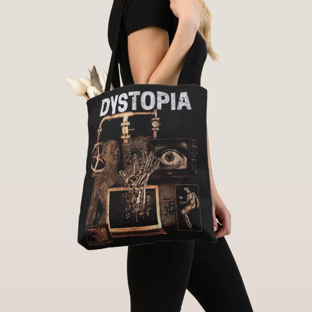 Bolso De Tela Dystopia - Diseño de Calzado Tecno-Distópico (Detalle)