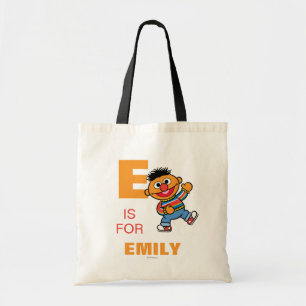 Bolso De Tela E es para Ernie Añadir su nombre