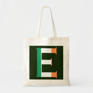 Bolso De Tela E Monograma sobrepuesto en bandera irlandesa btt