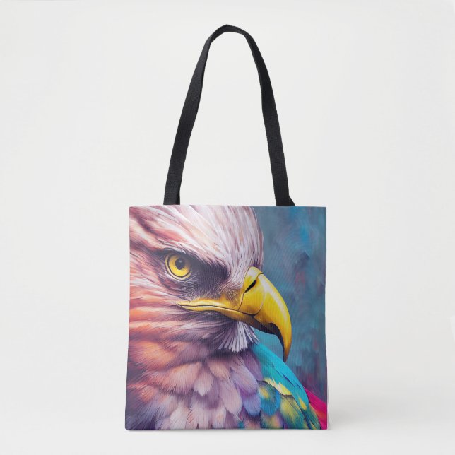 Bolso De Tela Eagle águila calva descubrimiento animal naturalez (Anverso)