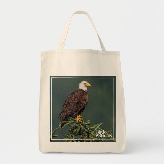 Bolso De Tela Eagle calvo real (Frente)
