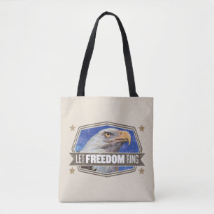 Bolso De Tela Eagle-Deje el anillo de la libertad