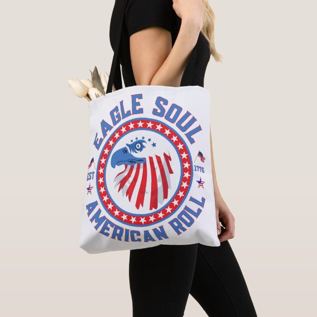 Bolso De Tela Eagle Soul American Roll 4th of July Celebration (Detalle)