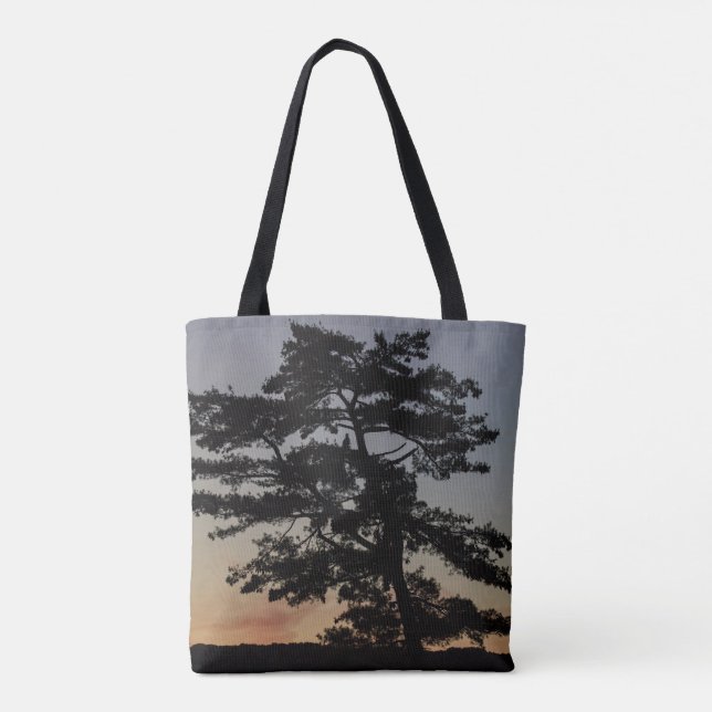Bolso De Tela Eagle Sunset Tree (Reverso)