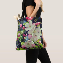 Bolso De Tela Early Spring Crabapple Blossoms 3 Close Up 