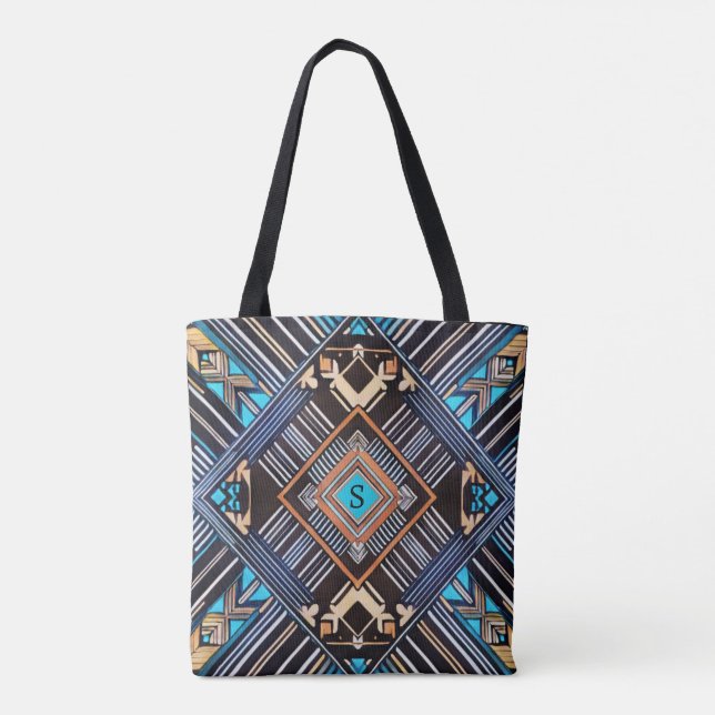 Bolso De Tela Earth Mandala Tote (Reverso)