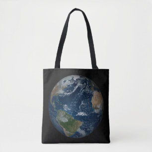 Bolso De Tela Earth With Clouds And Sea Ice