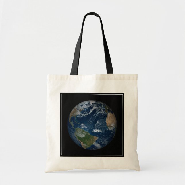 Bolso De Tela Earth With Clouds And Sea Ice (Frente)