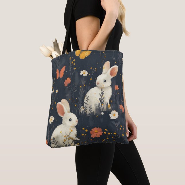 Bolso De Tela Easter Bunny Tote Bag (Detalle)