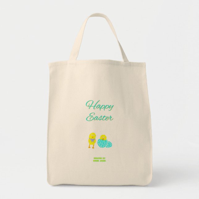 Bolso De Tela Easter Hatchlings Grocery Tote (Frente)