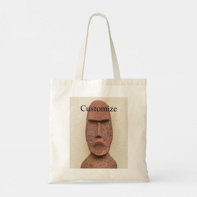 Bolso De Tela Easter Island Moai Head Thunder_Cove (Reverso)