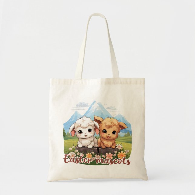 Bolso De Tela Easter mascots (Frente)