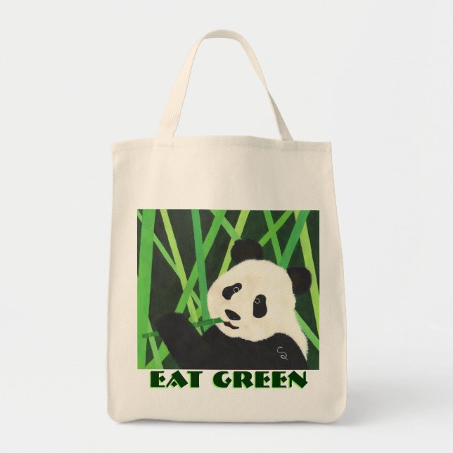 Bolso De Tela Eat Green (Frente)
