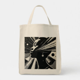Bolso De Tela Ébano abstracto