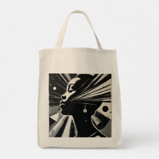 Bolso De Tela Ébano abstracto