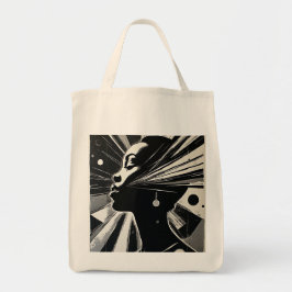 Bolso De Tela Ébano abstracto