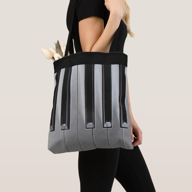 Bolso De Tela Ébano y marfil (Detalle)