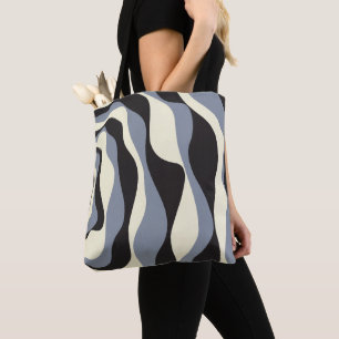 Bolso De Tela Ebb y Flow 4 en negro, gris y crema