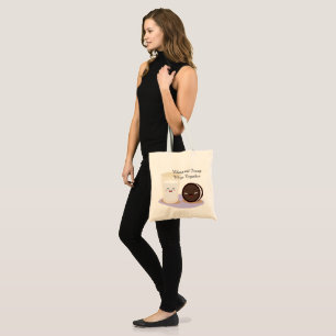 Bolso De Tela Ebony y Tote natural de marfil
