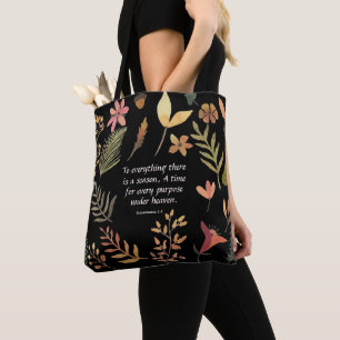 Bolso De Tela Ecclesiastés 3:1 Para todo lo que hay una temporad