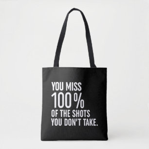 Bolso De Tela Echa de menos el 100% de los disparos que no tomas