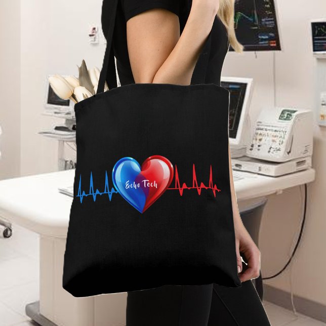 Bolso De Tela  Echo Tech - Cardiac Sonographer (Echo Tech - Cardiac Sonographer Tote Bag)