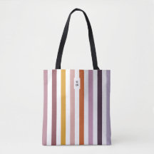 Echo Trails Tote Bag - Hues Rosa Stripes