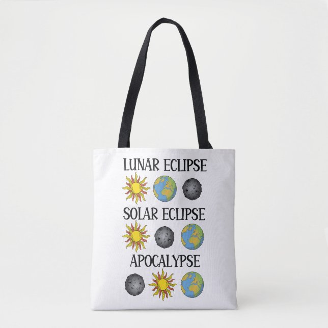 Bolso De Tela Eclipse lunar Eclipse solar Apocalipsis Espacio di (Anverso)