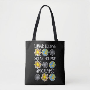 Bolso De Tela Eclipse lunar Eclipse solar Apocalipsis Espacio di