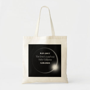 Bolso De Tela Eclipse solar de doble fecha 2024 y 2017