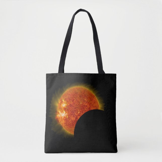 Bolso De Tela Eclipse solar en curso (Anverso)