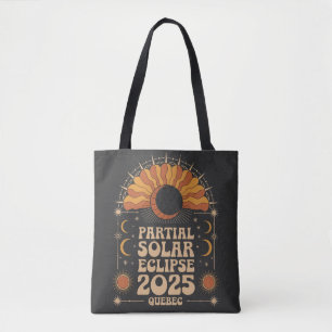 Bolso De Tela Eclipse solar parcial 2025 Quebec Canadá