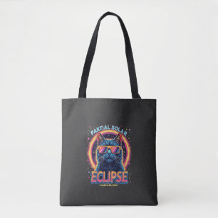 Bolso De Tela Eclipse solar parcial de gatito de 2025
