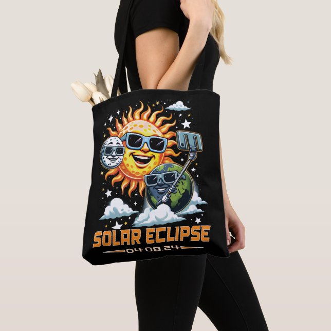 Bolso De Tela Eclipse solar total abril de 2024 (Detalle)