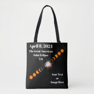 Bolso De Tela Eclipse solar total de 2024