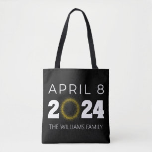 Bolso De Tela Eclipse solar total EE.UU. 8 de abril de 2024