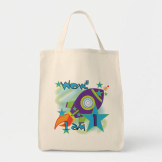 Bolso De Tela Eco de cohetes camisetas de cumpleaños y regalos