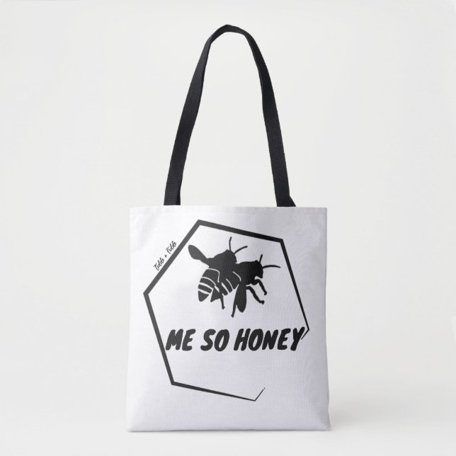 Bolso De Tela Eco-friendly cloth bag with lovely bees (Anverso)