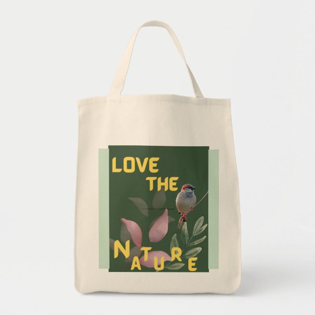 Bolso De Tela Eco-Friendly Gift for Nature Lovers (Frente)
