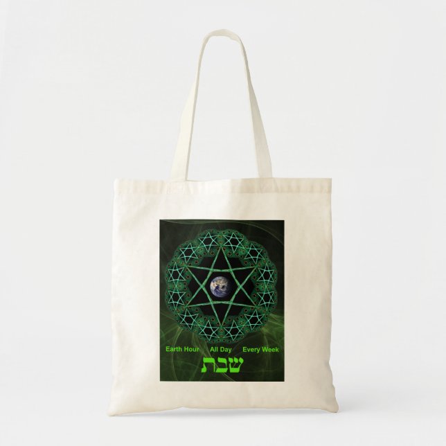 Bolso De Tela Eco-Shabbat (Frente)