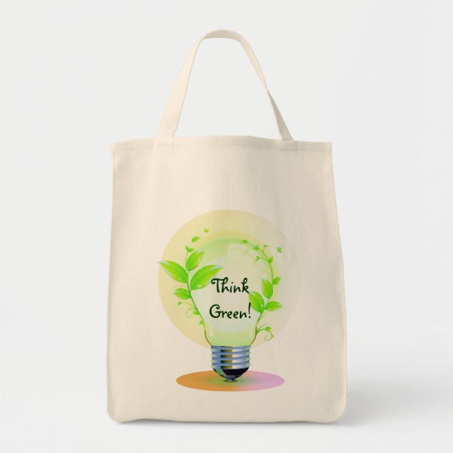 Bolso De Tela Eco Think Green (Frente)