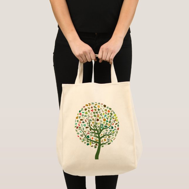 Bolso De Tela Ecoplaneta de árboles de Greenie (Anverso (producto))