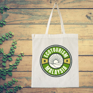 Bolso De Tela Ecoturismo Malasia Asia Green Slow Travel Logo