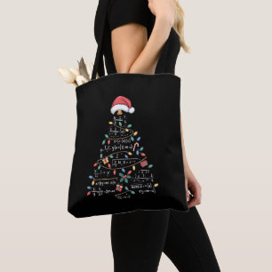 Bolso De Tela Ecuaciones Matemáticas Árbol de Navidad Xmas Fiest