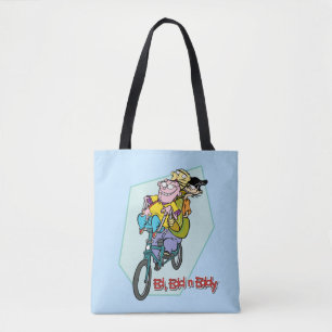 Bolso De Tela Ed, Edd, y Eddy en una bicicleta