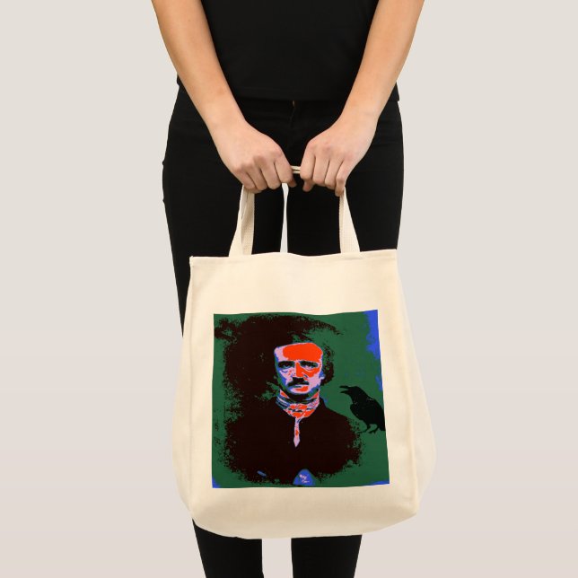 Bolso De Tela Edgar Allan Poe Pop Art Large Tote Bag (Anverso (producto))