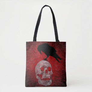 Bolso De Tela Edgar Allen Poe Diseño Gótico Raven